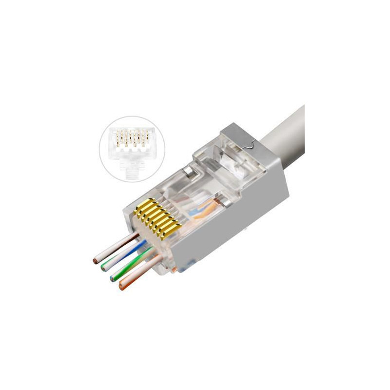 RJ45 STP plug Cat6 for