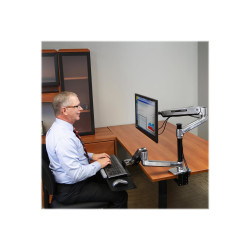 Workfit-lx Polished Sit-stand Desk Mount System | APLIUM