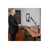 Workfit-lx Polished Sit-stand Desk Mount System | APLIUM
