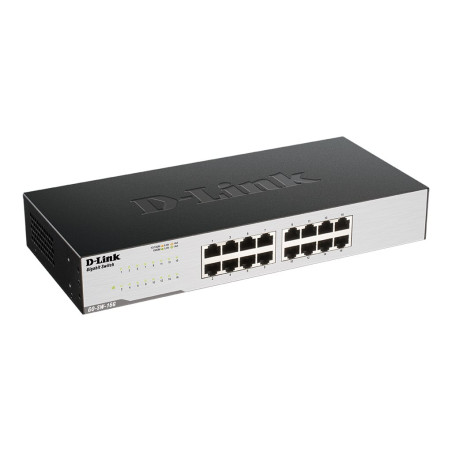 D-Link GO-SW-16G - Conmutador - sin gestionar - 16 x 10/100/1000 - sob