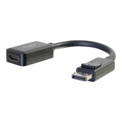 C2G 8in DisplayPort to HDMI Adapter - DP to HDMI Adapter - 1080p - Bla