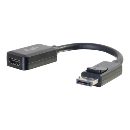 C2G 8in DisplayPort to HDMI Adapter - DP to HDMI Adapter - 1080p - Bla
