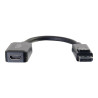 C2G 8in DisplayPort to HDMI Adapter - DP to HDMI Adapter - 1080p - Bla