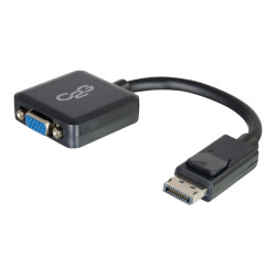 C2G 8in DisplayPort to VGA Adapter - DP to VGA Adapter Converter - Bla
