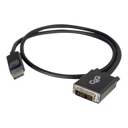 C2G 2m DisplayPort to Single Link DVI-D Adapter Cable M/M - DP to DVI