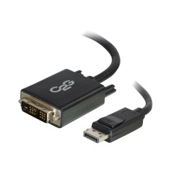 C2G 2m DisplayPort to Single Link DVI-D Adapter Cable M/M - DP to DVI