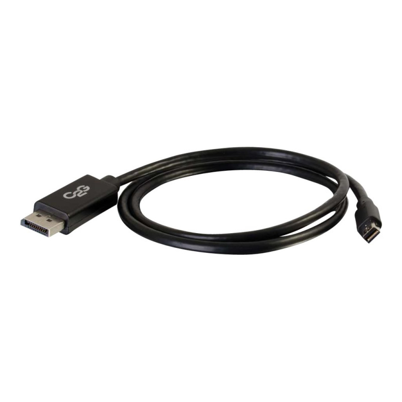 C2G 2m Mini DisplayPort to DisplayPort Adapter Cable 4K UHD - Black -