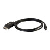 C2G 2m Mini DisplayPort to DisplayPort Adapter Cable 4K UHD - Black -