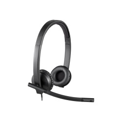 Auriculares Logitech H570E/ con Micrófono/ USB/ Negros | APLIUM