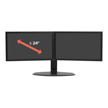 Ergotron Neo-Flex - Base - para 2 pantallas LCD - negro - tamaño de pa