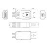 Cable DisplayPort de 2 m - versión 1.2 4k - conectores dorados - sopor