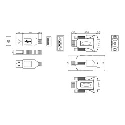 Adaptador USB a Serial RS232 - funciona con Mac y Windows - instalado