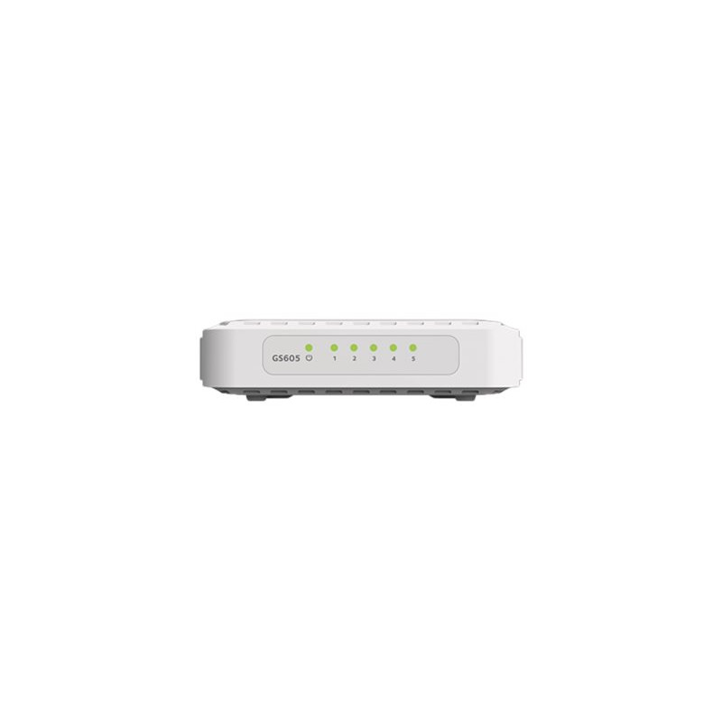 NETGEAR GS605v4 - Conmutador - sin gestionar - 5 x 10/100/1000 - sobre