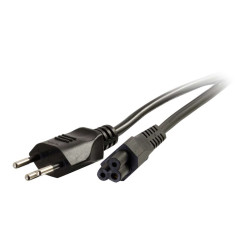 C2G Swiss Laptop Power Cord - Cable de alimentación - IEC 60320 C5 a S