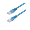 30cm Blue Molded Cat5e UTP Patch Cable