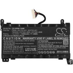 Laptop Battery for HP 77.00Wh