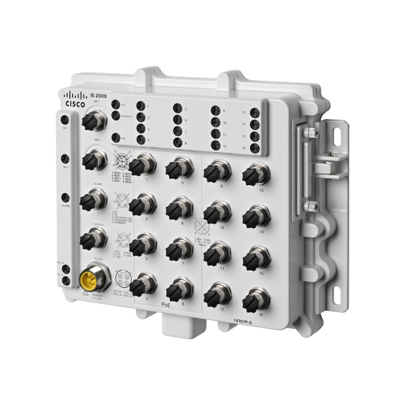 Cisco Industrial Ethernet 2000 IP67 Series - Conmutador - Gestionado -