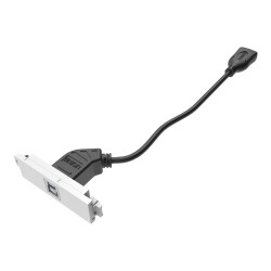 Componente de placa frontal AV modular - módulo USB B (en el frente) a