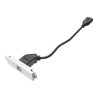 Componente de placa frontal AV modular - módulo USB B (en el frente) a