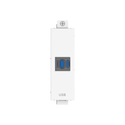 Componente de placa frontal AV modular - módulo USB B (en el frente) a