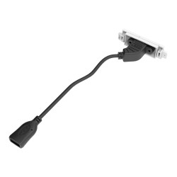 Componente de placa frontal AV modular - módulo USB B (en el frente) a