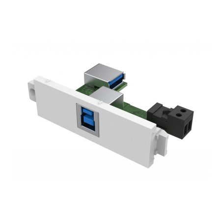Componente de placa frontal AV modular - módulo USB B (en el frente) a