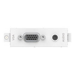 Componente de placa frontal AV modular - módulo VGA y minijack - conec