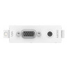 Componente de placa frontal AV modular - módulo VGA y minijack - conec