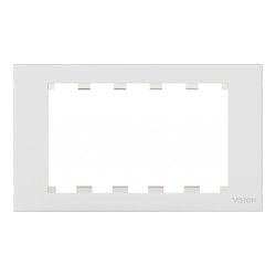 Componente de placa frontal AV modular - marco de doble gang UK - marc