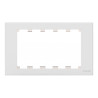 Componente de placa frontal AV modular - marco de doble gang UK - marc