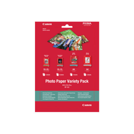 Canon Variety Pack VP-101 - 20 hoja(s) kit de papel fotográfico - para