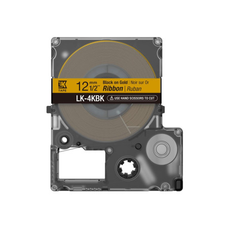 Epson LabelWorks LK-4KBK - Negro sobre dorado - Rollo (1,2 c | APLIUM