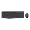 Logitech MK235 - Juego de teclado y ratón - inalámbrico - 2.4 GHz - ch