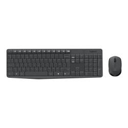 Logitech MK235 - Juego de teclado y ratón - inalámbrico - 2.4 GHz - Pa