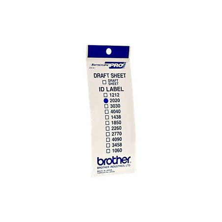Brother ID2020 - 20 x 20 mm 12 etiqueta(s) etiquetas de ID de sello