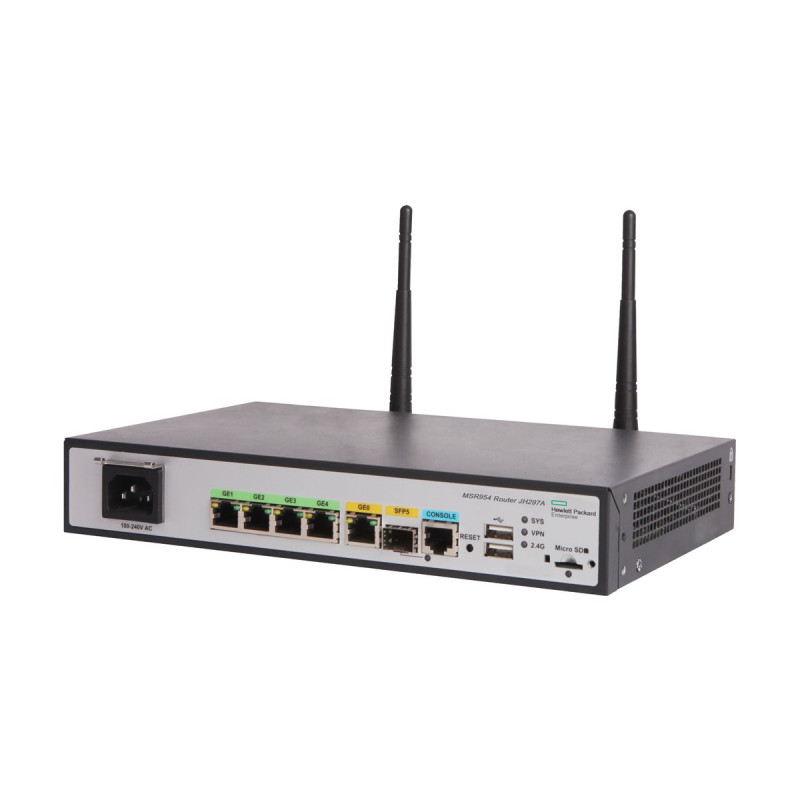 HPE MSR954-W (WW) - Enrutador inalámbrico conmutador de 4 pu | APLIUM