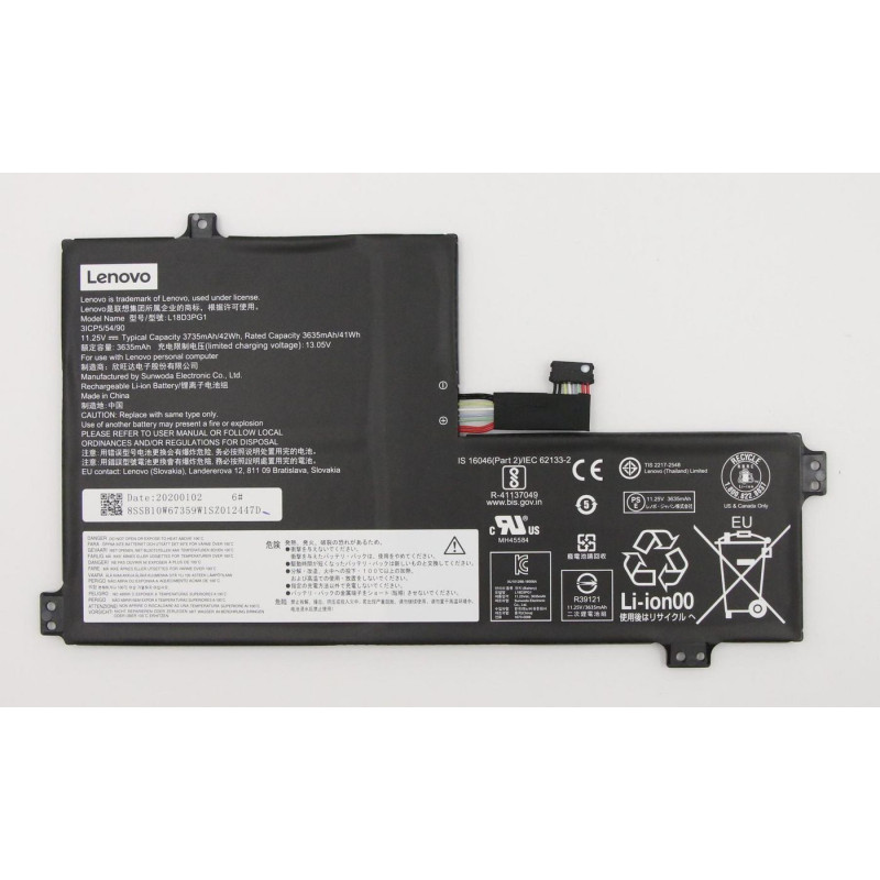 42Wh lithium-ion laptop