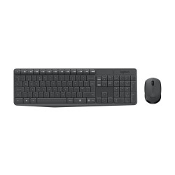 Logitech MK235 - Juego de teclado y ratón - inalámbrico - 2.4 GHz - po