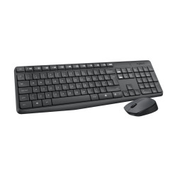 Logitech MK235 - Juego de teclado y ratón - inalámbrico - 2.4 GHz - po