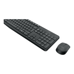 Logitech MK235 - Juego de teclado y ratón - inalámbrico - 2.4 GHz - po