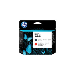 HP 744 - Negro, rojo cromático - cabezal de impresión - para DesignJet