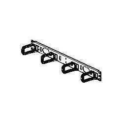 19 wire management 1U plast bl single