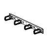 19 wire management 1U plast bl single