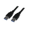 1.8m Black SuperSpeed USB 3.0 Cable A/A