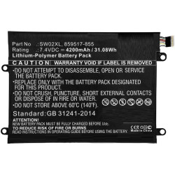 Laptop Battery for HP 30.00Wh