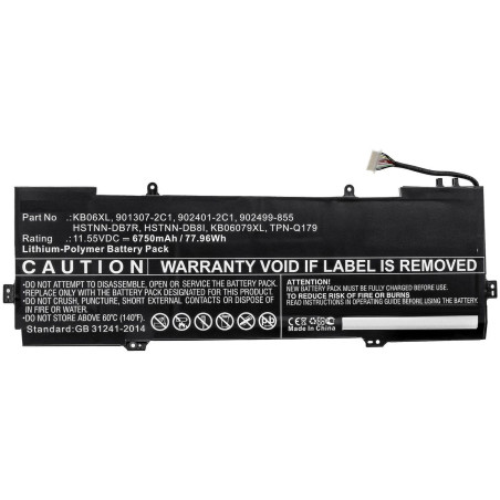 Laptop Battery for HP 79.00Wh