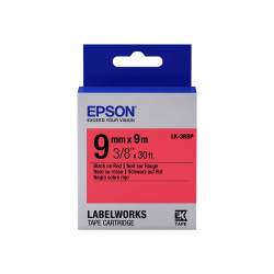 Epson LabelWorks LK-3RBP - Negro sobre rojo - Rollo (0,9 cm x 9 m) 1 c