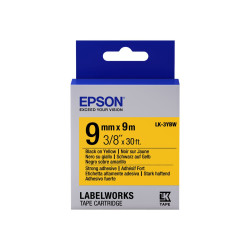Epson LabelWorks LK-3YBW - Adhesivo resistente - negro sobre amarillo
