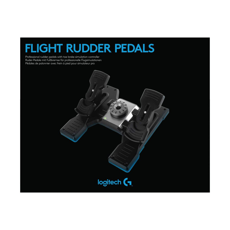 Logitech Flight Rudder Pedals - Pedales - cableado - para PC | APLIUM
