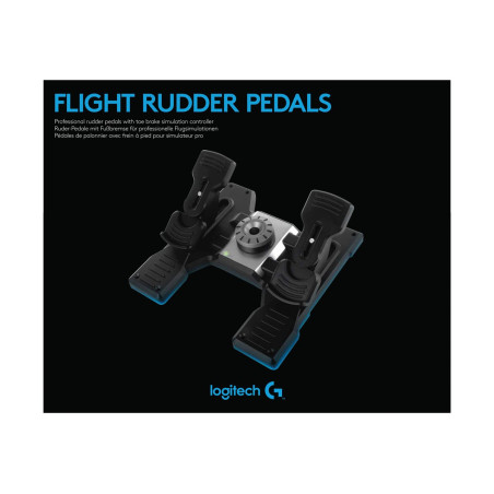 Logitech Flight Rudder Pedals - Pedales - cableado - para PC | APLIUM